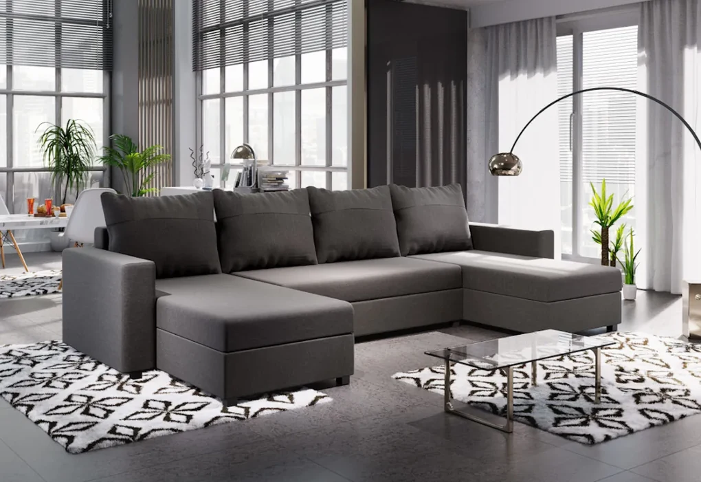 Expedo Colțar extensibil în formă de U COOPER, 303x140, sawana 14/sawana 05