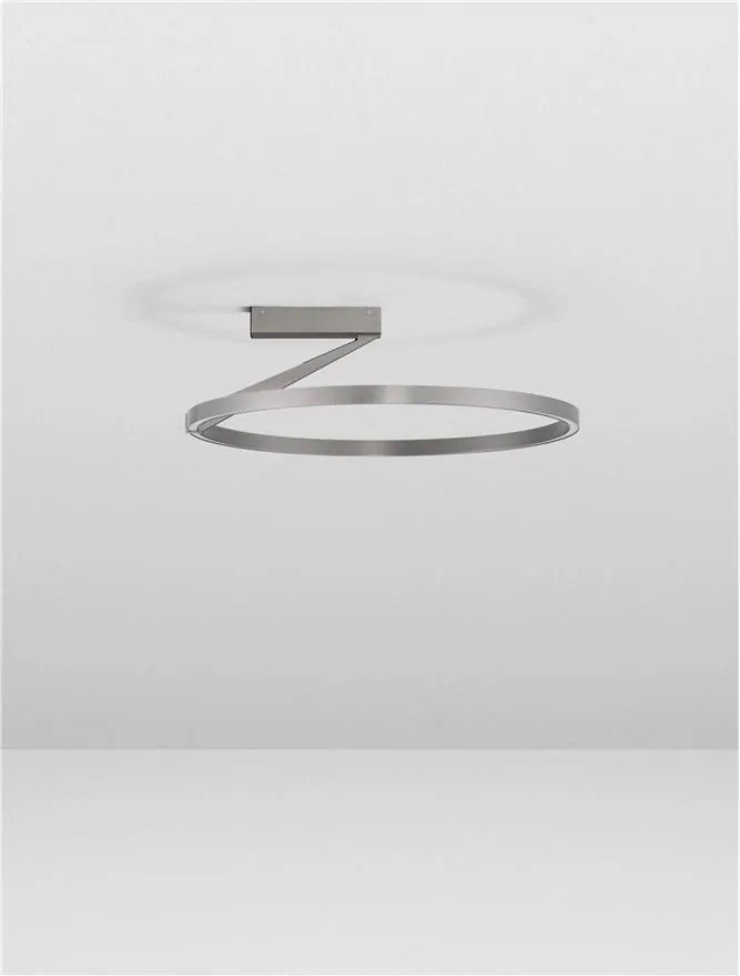 Plafoniera LED design minimalist TILIA nickel