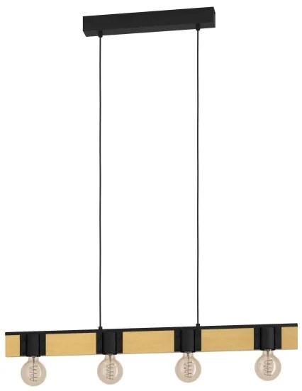 Lustră pe cablu Eglo 43902 BAILRIGG 4xE27/40W/230V