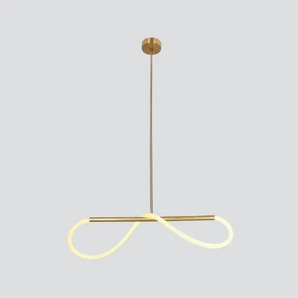 Lustră LED suspendată pe cablu SUPREME, 22W/230V, 100 cm, auriu