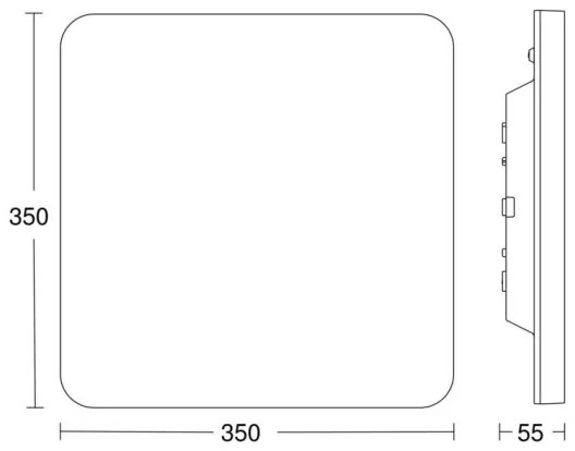 Plafonieră LED dimabilă cu senzor RSPROR30QplusSC 23,9W/230V 4000K Steinel