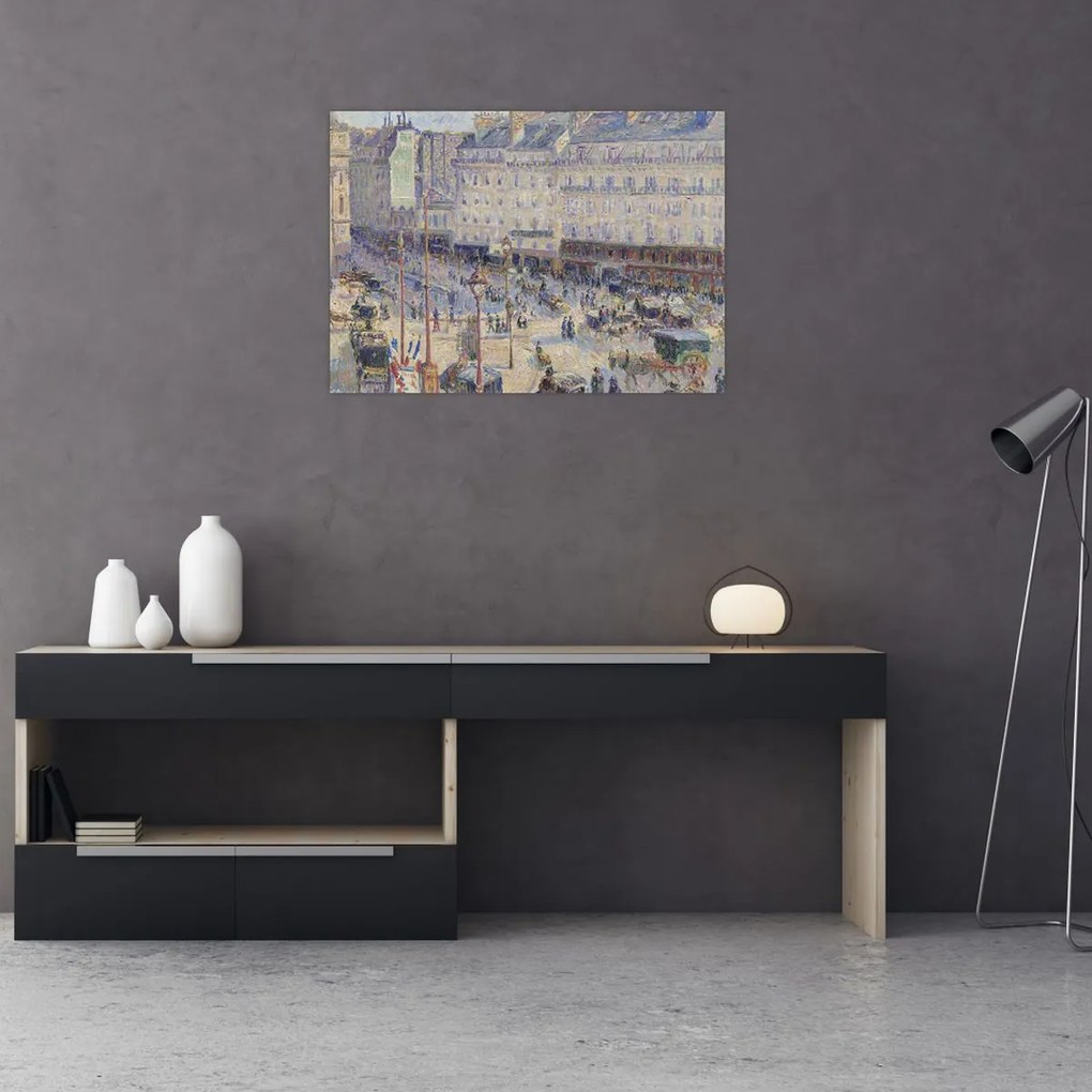 Tablou - Camille Pissarro, The Place du Havre, reproducere (70x50 cm)