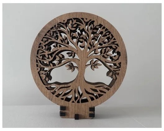 Li-Go 23648/DUB2 - Lampă decorativă de masă LED reglabilă, 12W/230V, 30x31 cm, stejar