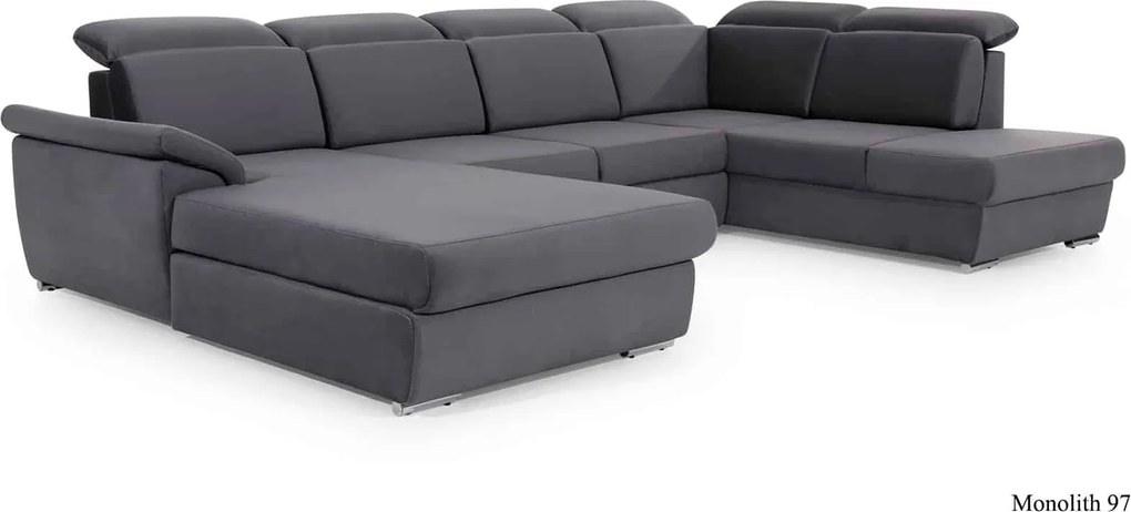 Colțar lemn masiv Formă U Extensibil Erik 336x211cm Personalizabil