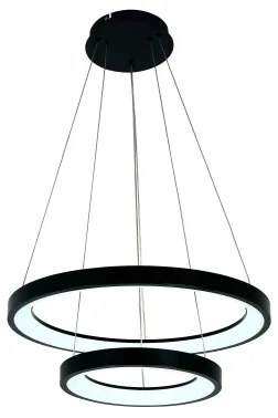 Brilagi - Lustră LED dimmabilă suspendată pe cablu FALCON SLIM LED/68W/230V Ø 50 cm negru + telecomandă