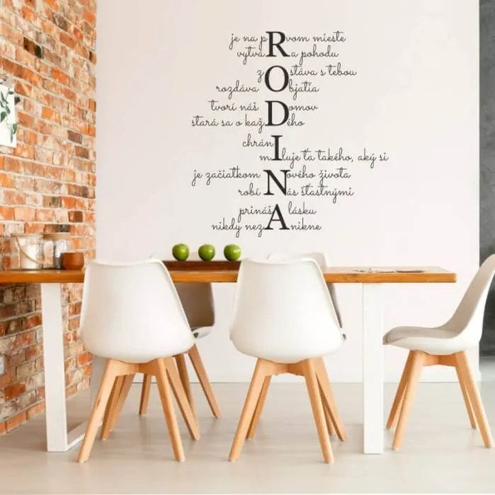INSPIO Autocolant pentru perete: F.A.M.I.L.I.E