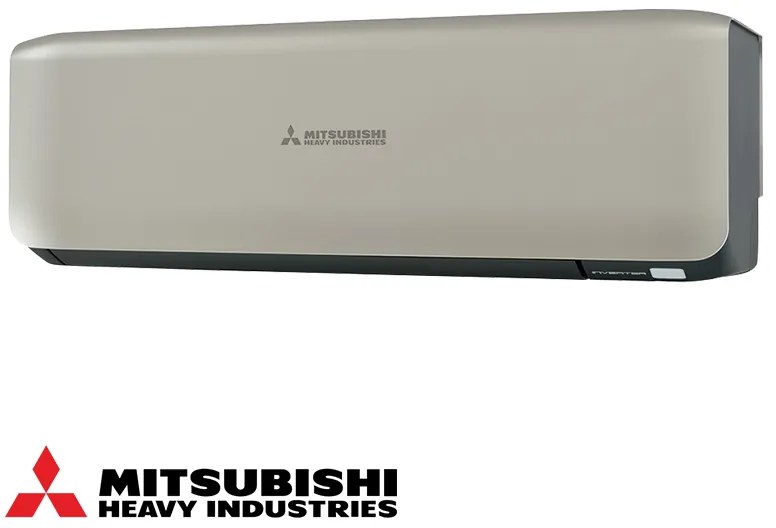 Aparat de aer conditionat inverter Mitsubishi Heavy Industries SRK25ZS-WT + SRC25ZS-W, 9000 BTU, 20 m², A+++ / A++, R-32, Bej