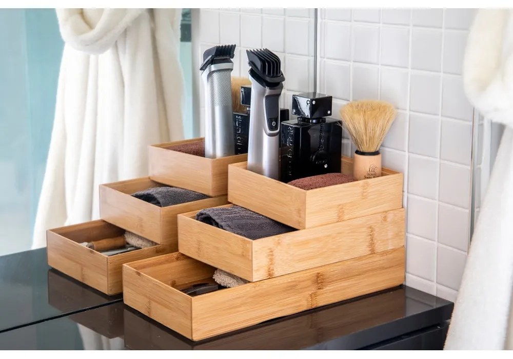 Organizatoare de sertare din bambus în set de 3 Copco - Kitchen Craft