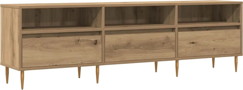 vidaXL Comodă TV, stejar artizanal, 150x30x44,5 cm, lemn prelucrat