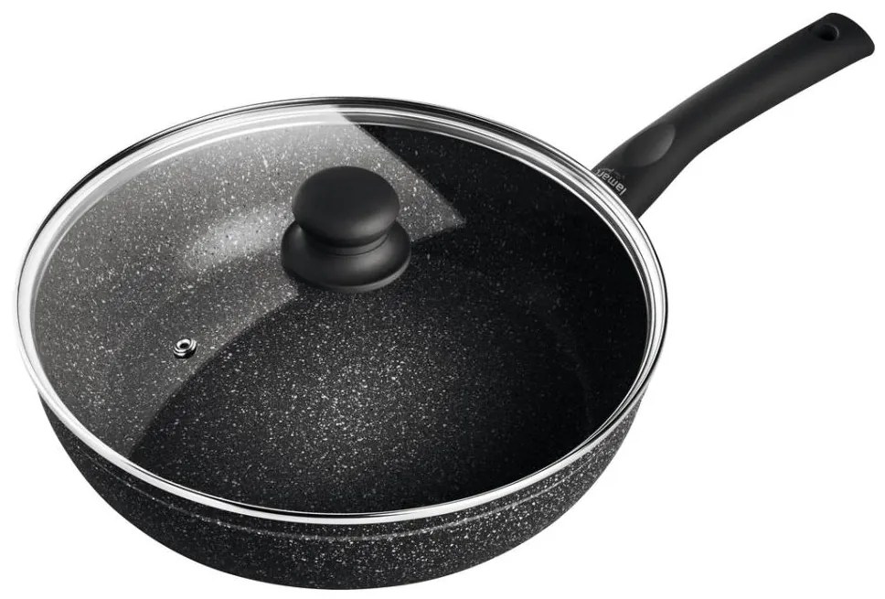 Tigaie cu capac 28 cm neagră Lamart