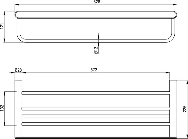 Round Raft, canelat Finisaj: Auriu periat ADR_R531