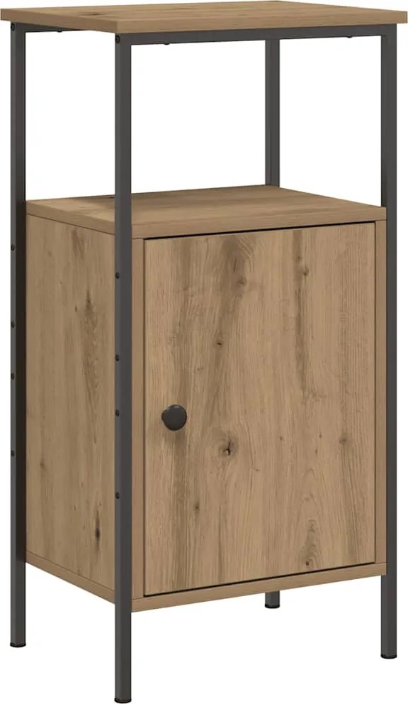 vidaXL Noptieră, stejar artizanal, 41x31x80 cm, lemn prelucrat