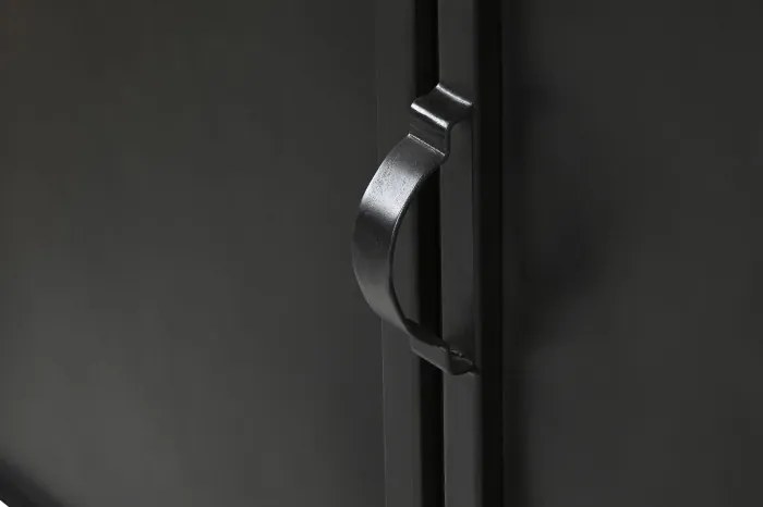 Vitrina, neagra, din metal, Eclipse