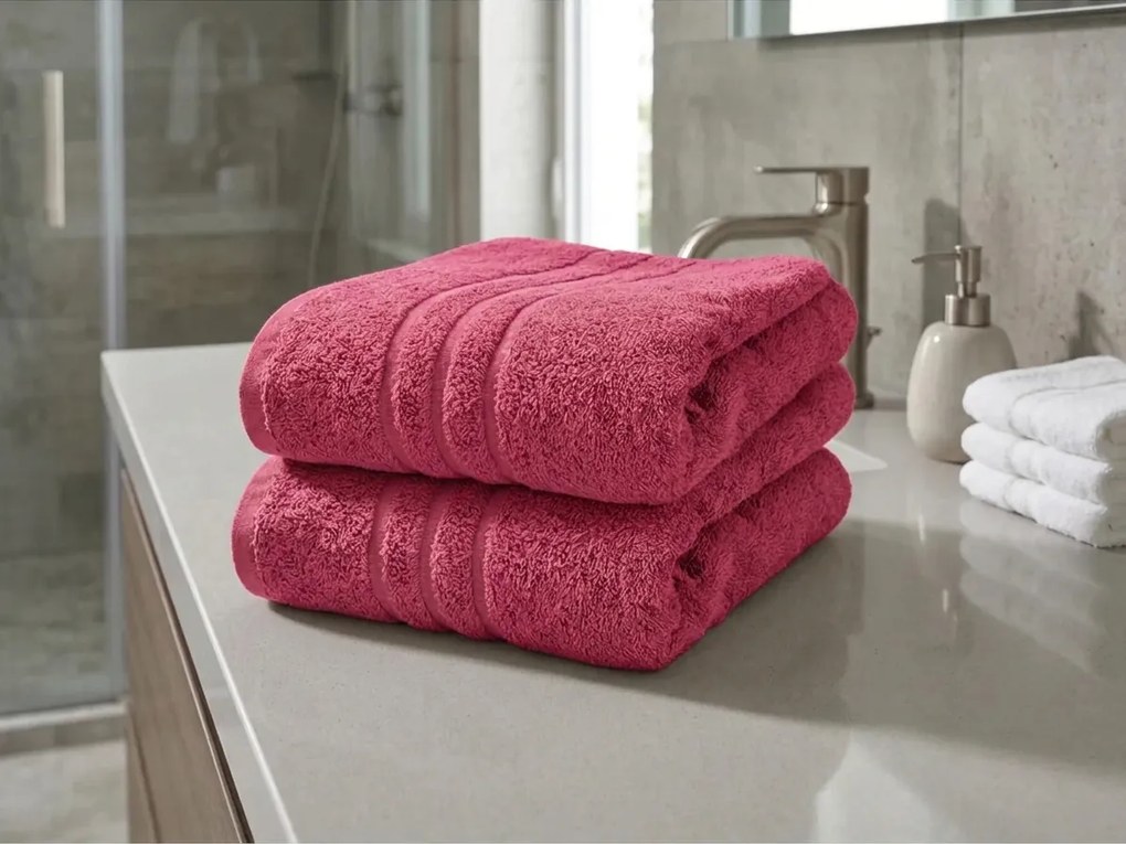 Prosop de maini Classic 50 x 100 cm purpuriu, 100% bumbac