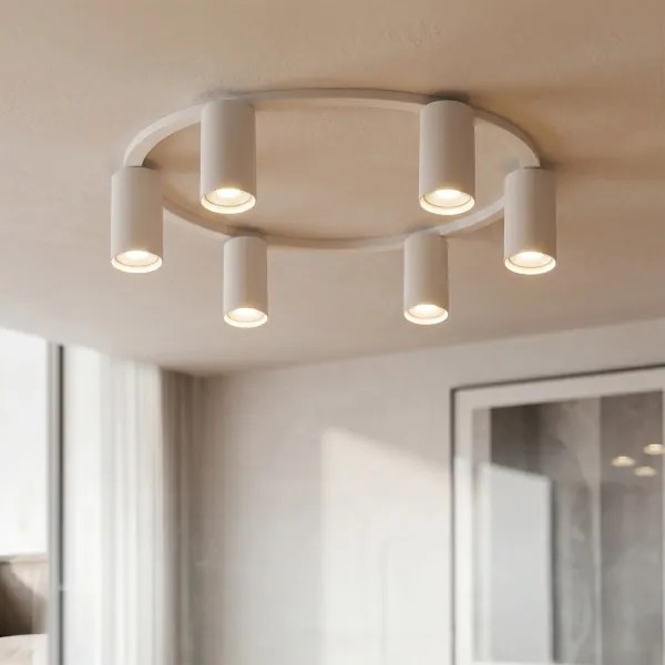 Brilagi - plafonieră LED RGBW reglabilă SELE 6xGU10/6,5W/230V albă