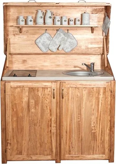 Mobila bucatarie  CHICINETA MICA, L130 60 H115 cm, lemn masiv