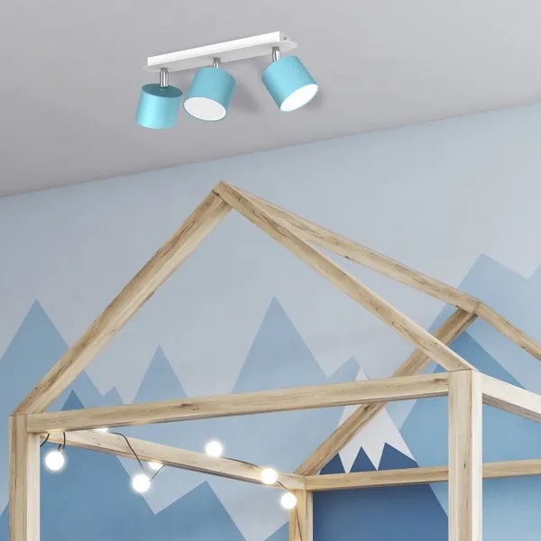 Spot DIXIE 3xGX53/11W/230V albastru