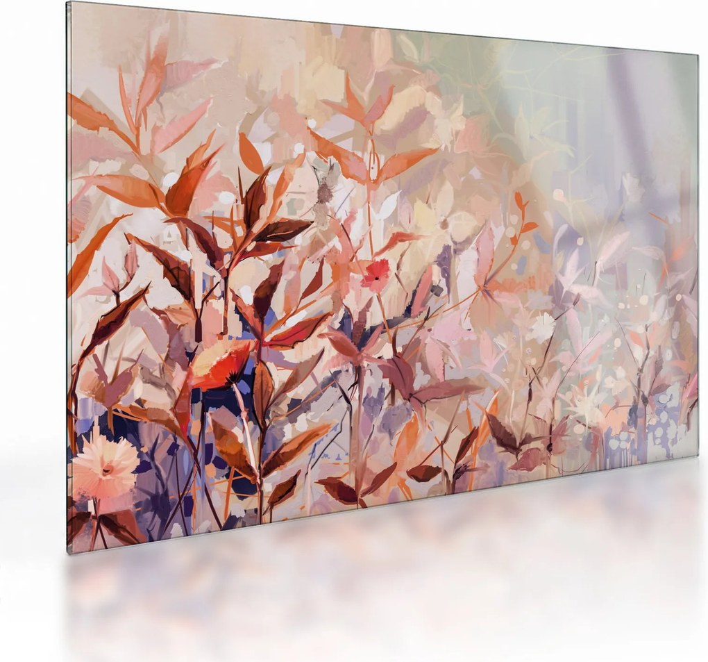 Tablou pe sticlă - Pictura pastel toamnă (70x50 cm)
