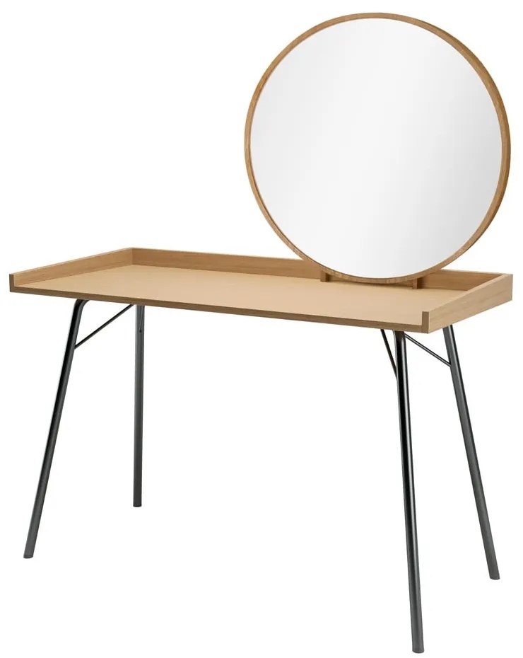 Masă de toaletă cu aspect de lemn de stejar Woodman Rayburn