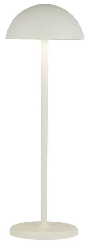 Lampa portabila pentru exterior cu iluminat LED pe baterii Portabello alb
