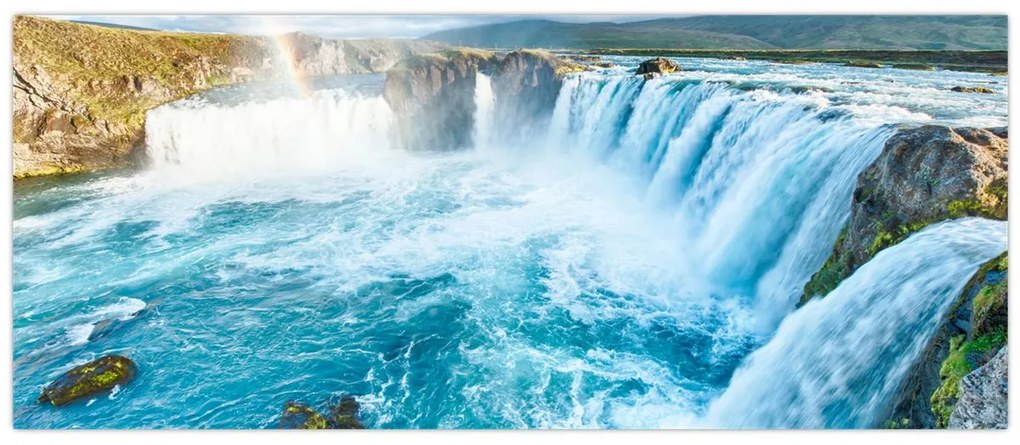 Tablou - Cascada Godafoss (120x50 cm)
