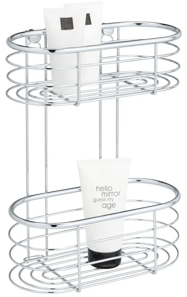 Raft de duș Wenko Trestina, 26 x 35 cm, argintiu