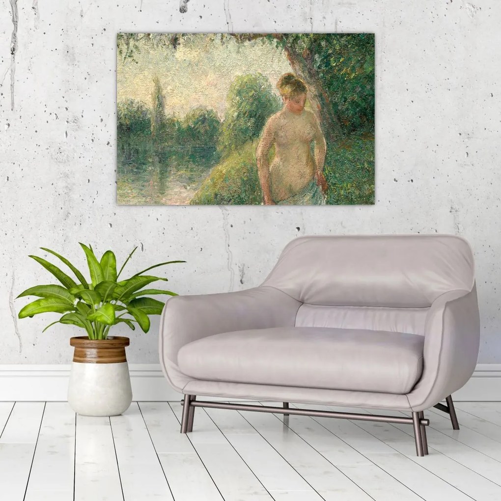 Tablou - Camille Pissarro, The Bather, reproducere (90x60 cm)