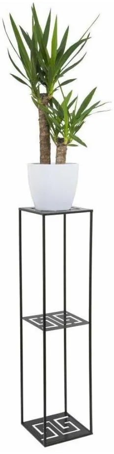 Suport pentru flori 100x24 cm, negru