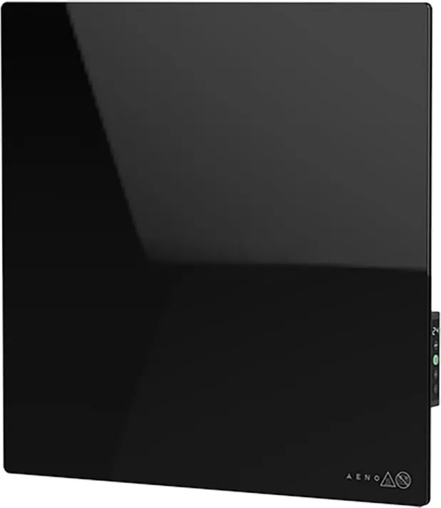 Convector electric de perete AENO AGH0012S, 500W, 12 m², LED, Wi-Fi, Senzori de inclinare si cadere, IP24, Negru