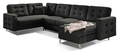 Colțar Asgard 326cm negru