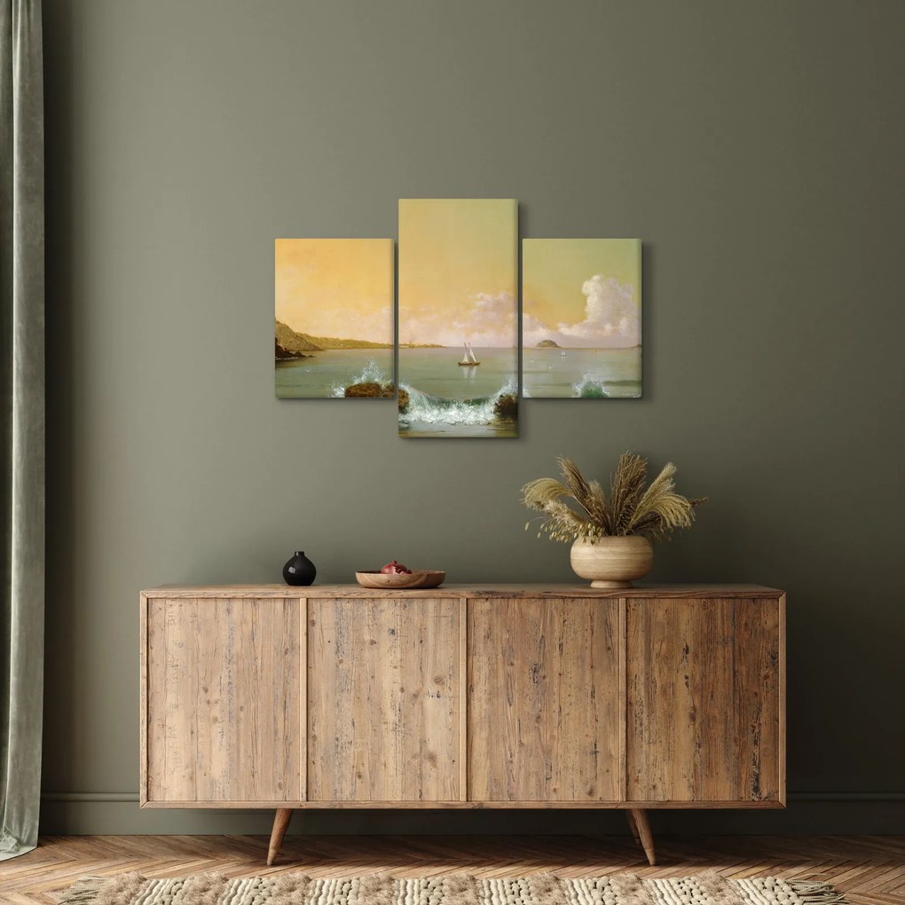 Tablou - Martin Johnson Heade, Rio de Janeiro Bay, reproducere (90x60 cm)