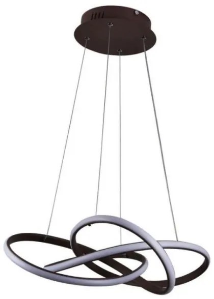 Lustră LED dimabilă pe cablu LED/65W/230V 3000-6500K maro + telecomandă