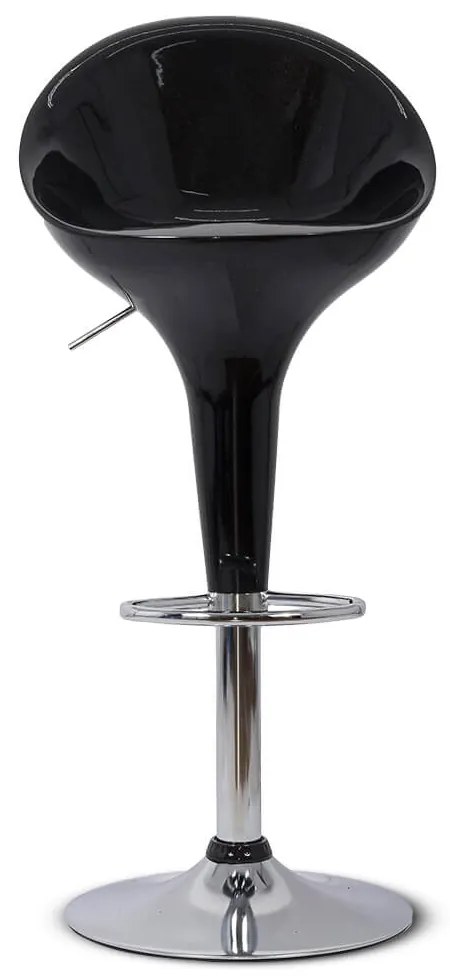 Scaun de bar negru ABS 105 din plastic ABS cu suport de picioare
