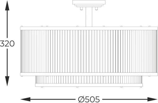 Brilagi - Lustră aplicată RAMOS 6xE14/60W/230V neagră