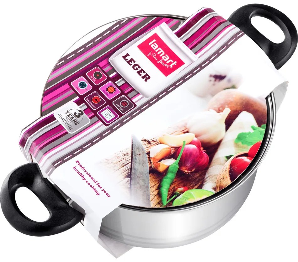 Cratiță Lamart LTB2413 Leger,  24 cm, diam. 24 cm