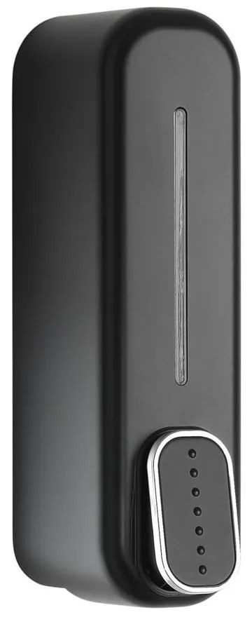 Dozator de săpun lichid negru de montat pe perete din plastic 350 ml Aqualine Mullet – Sapho