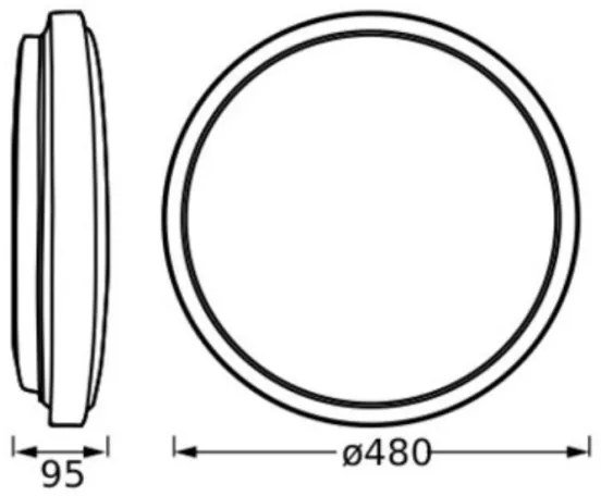 Plafonieră LED Ledvance ORBIS LONDON LED/36W/230V alb