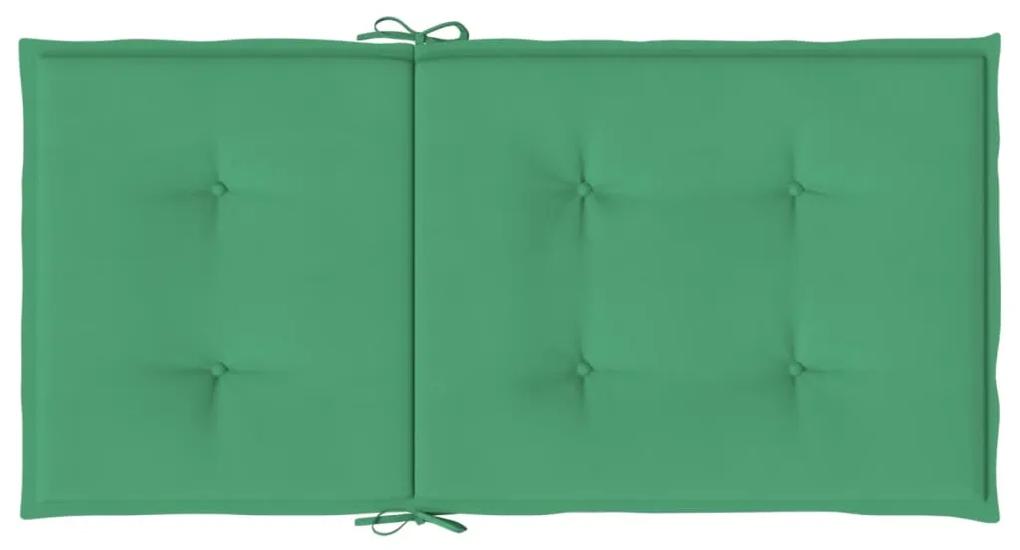 Perne scaun de gradina, 6 buc., verde, 100 x 50 x 3 cm 6, Verde, 100 x 50 x 3 cm