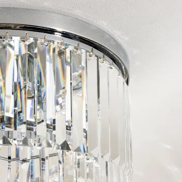 Brilagi - Plafonieră LED cu cristale MOZART, 5xE14/40W/230V, crom lucios