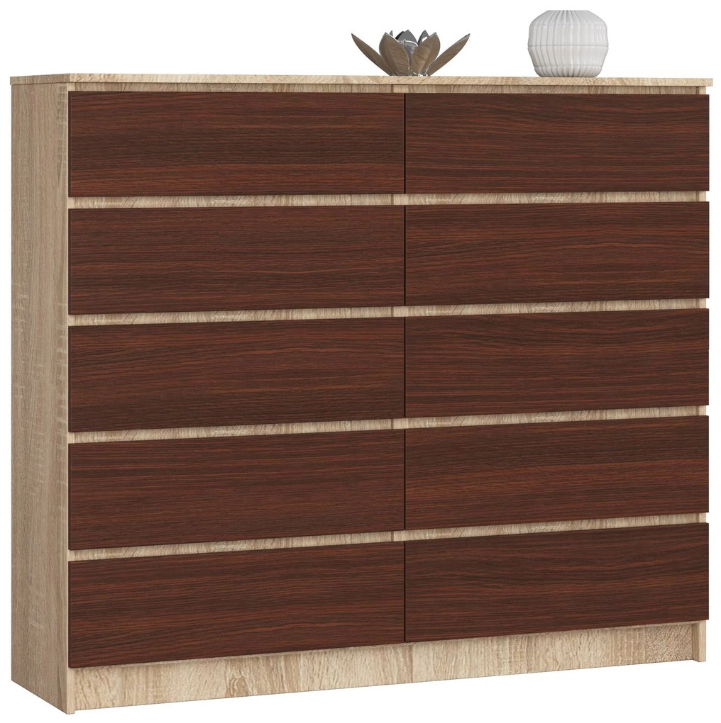 Comodă Keanu V (Stejar sonoma + wenge). 1069400