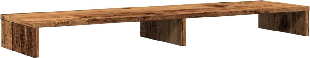 vidaXL Suport monitor, lemn vechi, 100x27x10 cm, lemn prelucrat