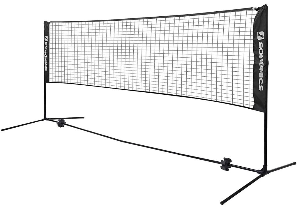 plasa de badminton 400x155 cm, neagra