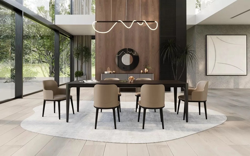 Masă lemn masiv de dining Sophia 240 × 100 cm