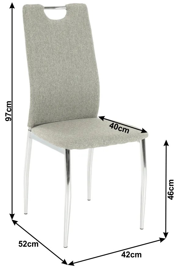 Scaun de sufragerie Odile new (bej). 744566