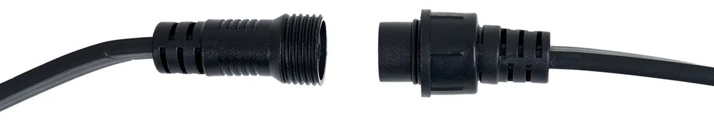 Ghirlandă luminoasă neagră interconectabilă cu priză 10m 20 lumini IP64 - Lubber