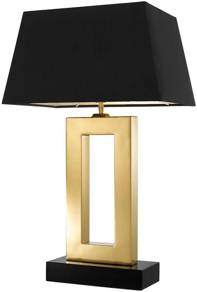 Veioza Arlington Table Lamp Granite/Black/Gold | EICHHOLTZ