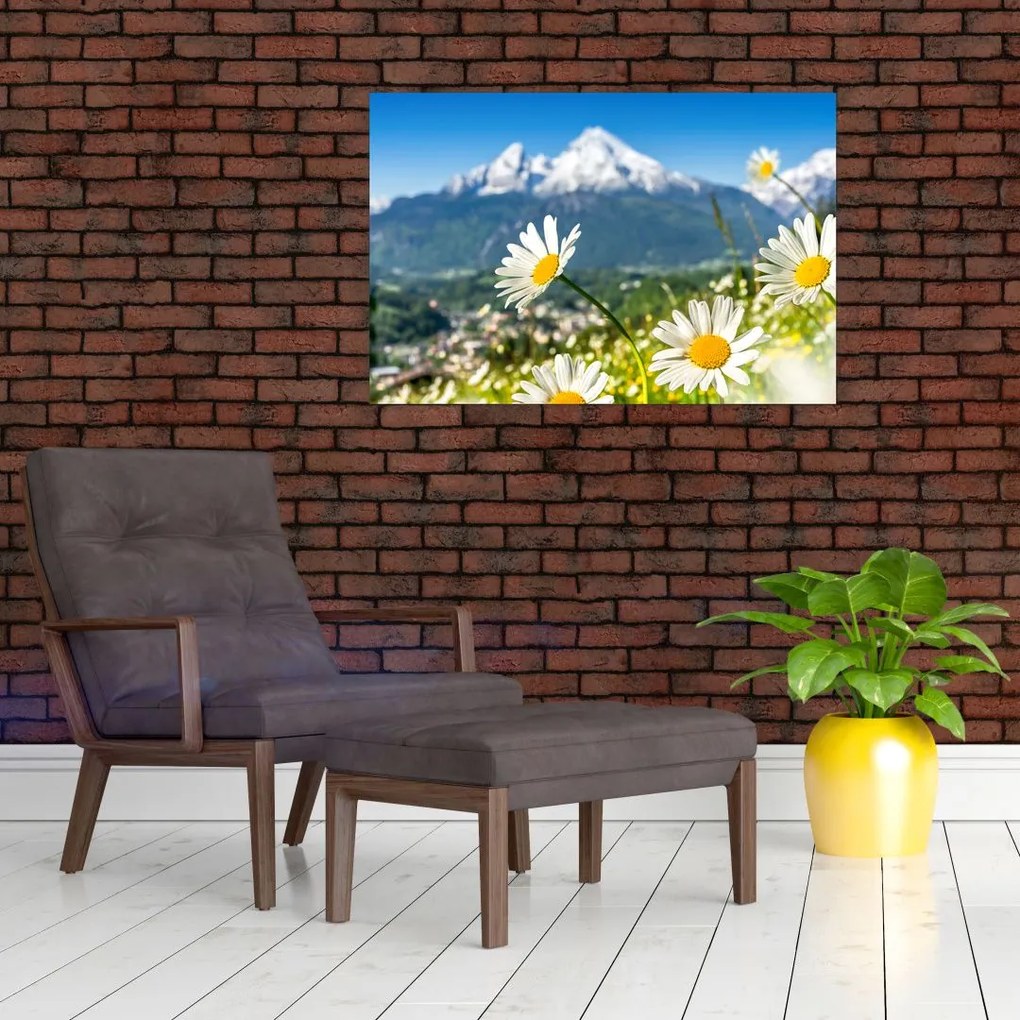 Tablou - Primăvara în Alpi (90x60 cm)