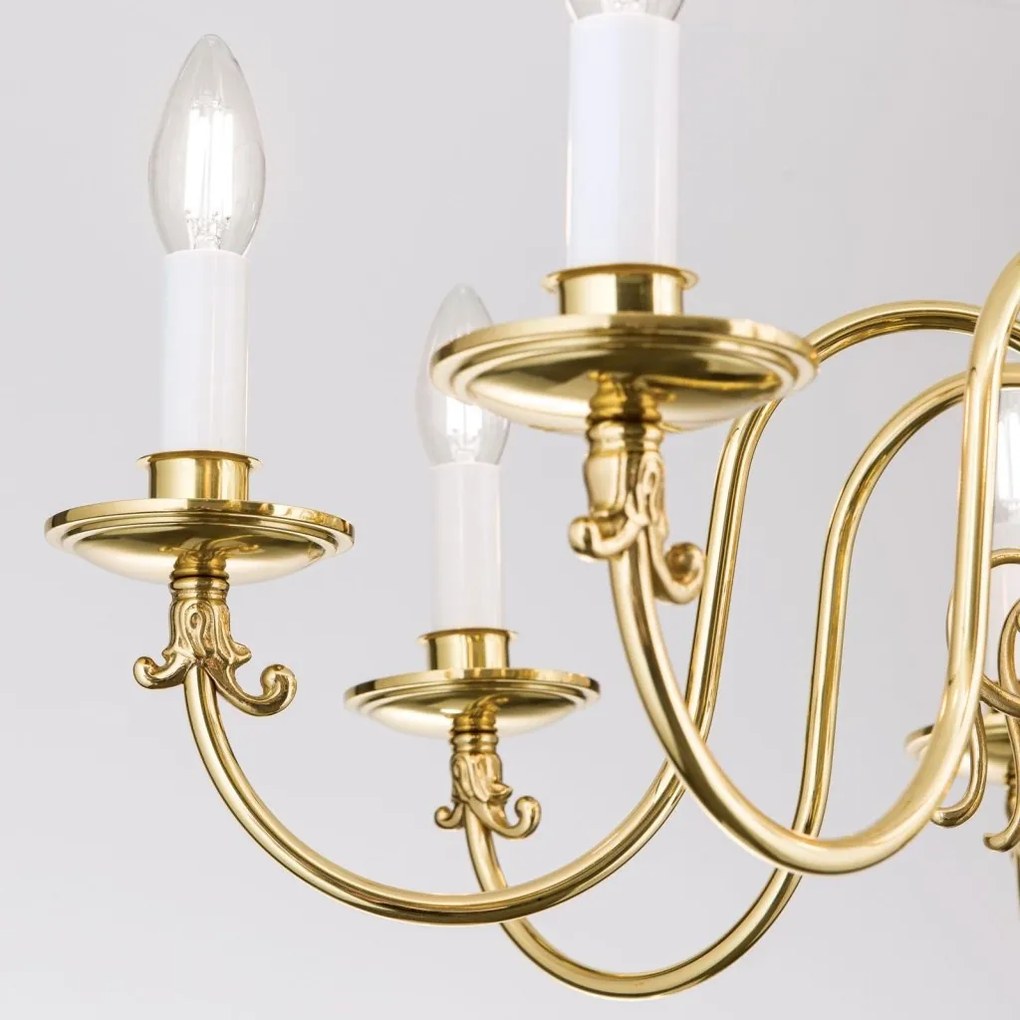 Candelabru 8 brate design clasic FLAMISCH, alama lucioasa