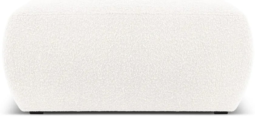 Taburet alb cu tapițerie din stofă bouclé Molino – Micadoni Home