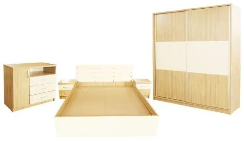 Dormitor Milano cu Pat Sonoma 140x200 cm